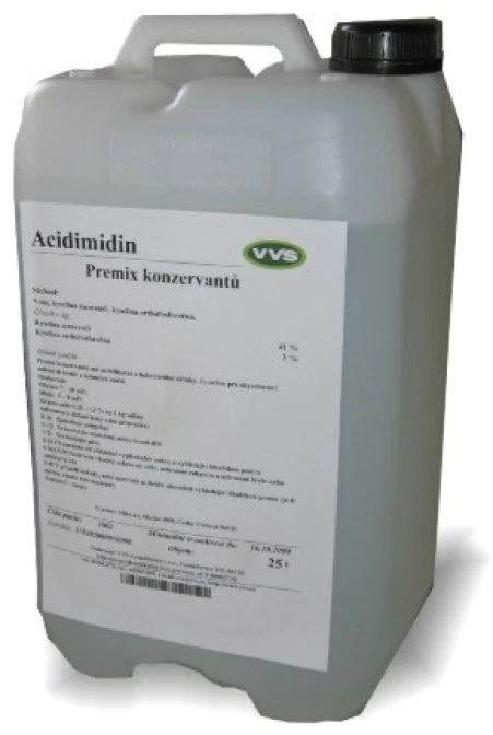 Acidimidin (25 kg) k okyselen&iacute; ml&eacute;ka a krmiv