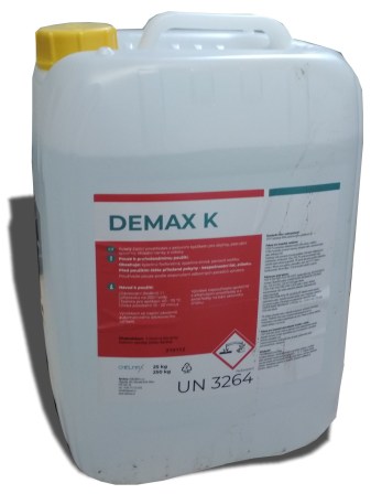 DEMAX K (25 kg) koncentrovan&yacute; kysel&yacute; nepěniv&yacute; čistic&iacute; prostředek