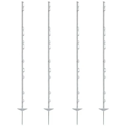 Sloupek pro elektrick&yacute; ohradn&iacute;k (156 cm) b&iacute;l&yacute; plastov&yacute;