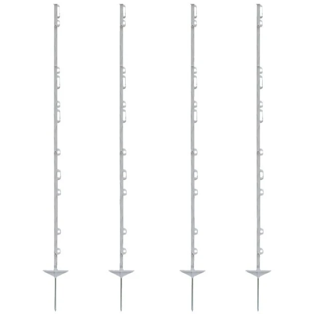Sloupek pro elektrick&yacute; ohradn&iacute;k (156 cm) b&iacute;l&yacute; plastov&yacute;
