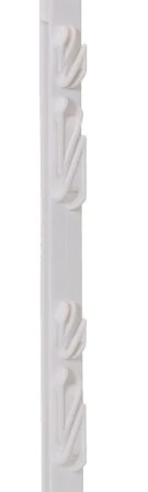 Sloupek pro elektrick&yacute; ohradn&iacute;k (156 cm) b&iacute;l&yacute; plastov&yacute;