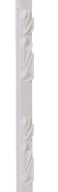 Sloupek pro elektrick&yacute; ohradn&iacute;k (156 cm) b&iacute;l&yacute; plastov&yacute;
