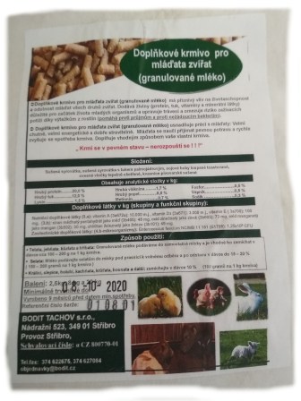 Granulovan&eacute; ml&eacute;ko pro ml&aacute;ďata (8 kg)