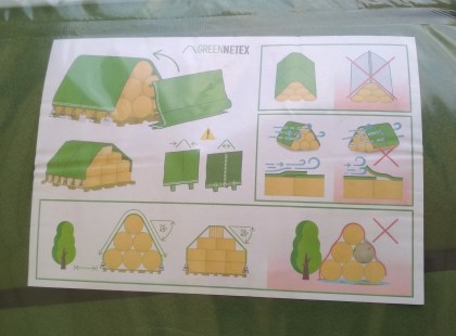 Kryc&iacute; plachta na bal&iacute;ky Green Netex (9,8 x 12,5 m) zelen&aacute;