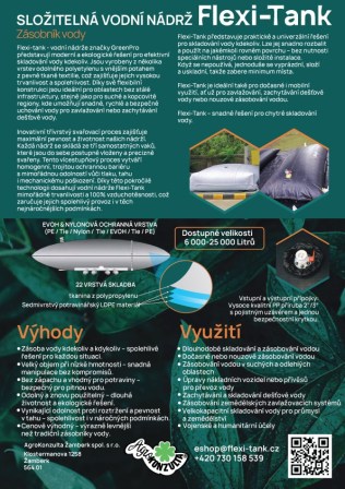 N&aacute;drž na vodu Flexi-Tank GreenPro 25 000 litrů